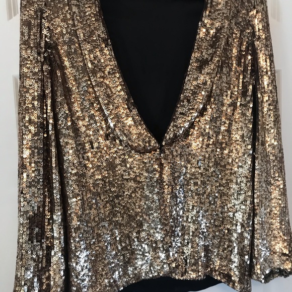 Gold Gryphon New York sequin blazer - Picture 4 of 7